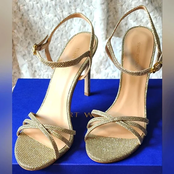 gold metallic dress sandals Gold Sequin Short Homecoming Dress with Lace-Up Back Gold / 9 main image 1
